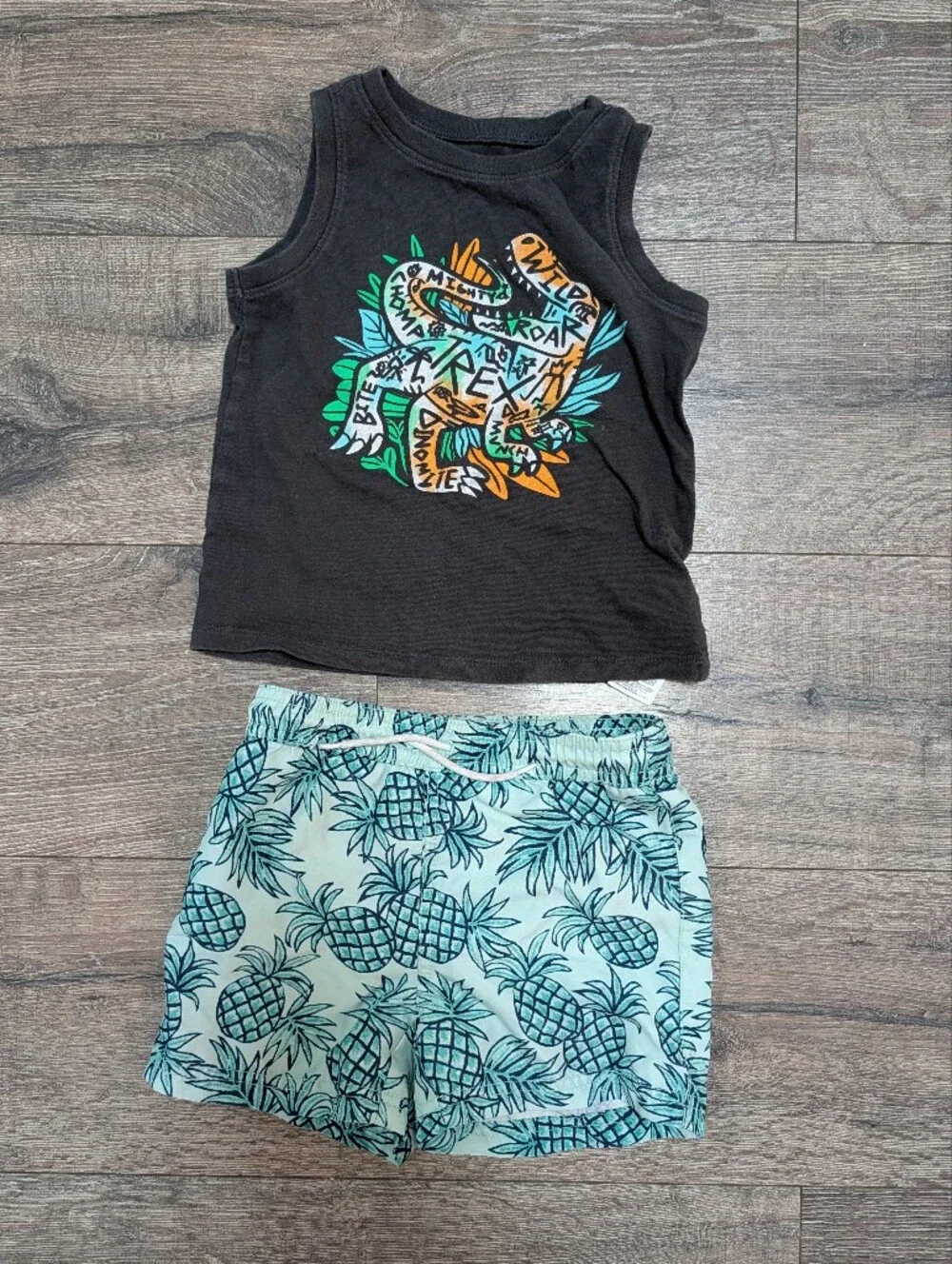 Janie and Jack 3T Toddler Boy Swim Trunks Bathing Suit Swimsuit Tank Top Bundle